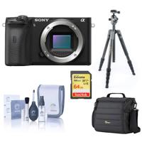 

Sony Sony Alpha a6600 Mirrorless Digital Camera Body, Bundle with Vanguard VEO 2 Aluminum Tripod