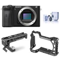 

Sony Alpha a6600 Mirrorless Digital Camera Body Only, Bundle with SmallRig Cage, SmallRig Arri Locating Handle and ProOptic Cleaning Kit