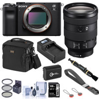 

Sony Sony Alpha 7C Mirrorless Digital Camera, Black with FE 24-105mm f/4 G OSS E-Mount Lens Bundle with Bag, 128GB SD Card, Wrist Strap, Extra Battery, Charger, Filter Kit and Accessories