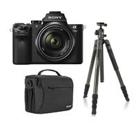 Sony Alpha a7II Camera with FE 28-70mm f/3.5-5.6 OSS Lens, Bundle with Vanguard VEO 2 Aluminum Tripod