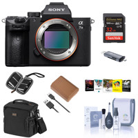 

Sony Alpha a7 III 24MP UHD 4K Mirrorless Digital Camera (Body Only) - Bundle 32GB SDHC U3 Card, Camera Case, Spare Battery, Cleaning Kit, Memory wallet, Card Reader, PC Software Package