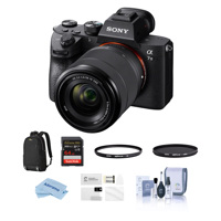 

Sony Alpha a7 III 24MP UHD 4K Mirrorless Digital Camera with FE 28-70mm Lens - Bundle With Lowepro m-Trekker BP 150 Backpack, Hoya 55mm 10-Layer HMC UV / CPL Filters, 64GB SDXC U3 Card, And More