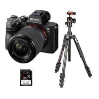 

Sony Alpha a7 III 24MP UHD 4K Mirrorless Digital Camera with 28-70mm Lens - Bundle With Manfrotto Befree Advanced 4-Section Tripod with Ballhead, Sony 64GB SF-G Series UHS-II U3 Class 10 SDXC Card