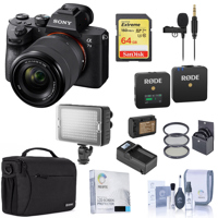 

Sony Alpha a7 III 24MP UHD 4K Mirrorless Camera with FE 28-70mm Lens - Bundle With shoulder Bag, 64GB SDXC Card, Spare Battery, Rode Wireless Mic System Transmitter and Receiver, Rode Mic, And More