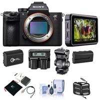 Sony Alpha a7R III Mirrorless Digital Camera Body (V2) Bundle with Atomos Ninja V 5" Recording Monitor, Mount, Batteries, Dual Charger and Accessories