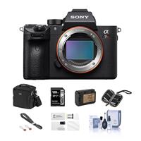 Sony Alpha a7R III Mirrorless Digital Camera Body (V2) Bundle with 128GB SD Card, Bag, Extra Battery, Wrist trap, Screen Protector and Accessories