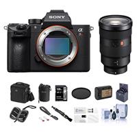 Sony Alpha a7R III Mirrorless Digital Camera (V2) with FE 24-70mm f/2.8 GM Lens Bundle with 128GB SD Card, Bag, Extra Battery, Wrist trap, Screen Protector and Accessories