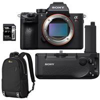 Sony Alpha a7R IV Mirrorless Digital Camera Body (V2) Bundle with Sony VG-C4EM Vertical Grip, Backpack, 128GB SD Card