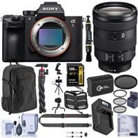 Sony Alpha a7R IV Mirrorless Digital Camera (V2) with FE 24-105mm f/4 G OSS Lens Bundle with 128GB V90 SD Card, Backpack, Extra Battery, Charger, Shoulder Strap and Accessories