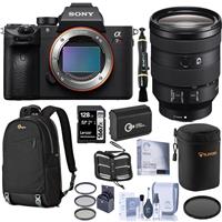 Sony Alpha a7R IV Mirrorless Digital Camera (V2) with FE 24-105mm f/4 G OSS Lens Bundle with Backpack, 128GB SD Card, Extra Battery, Filter Kit, Screen Protector and Accessories