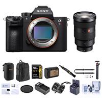 Sony Alpha a7R IV Mirrorless Digital Camera (V2) with FE 24-70mm f/2.8 GM Lens Bundle with 128GB V90 SD Card, Backpack, Extra Battery, Charger, Shoulder Strap and Accessories