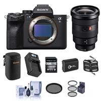 Sony Alpha a7S III Mirrorless Camera with 16-35mm f/2.8 Lens Bundle with 128GB SD UHS-II V90 SD Card, Filter Kit, Extra Battery, Compact Charger, Memory Wallet, Cleaning Kit