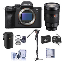 

Sony Alpha a7S III Mirrorless Camera with Sony 24-70mm f/2.8 GM Lens Bundle with Manfrotto XPRO Aluminum Monopod with Fluid Video Head, Filter Kit, Extra Battery, Lens Case and Accessories