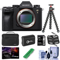 

Sony Alpha a9 II Mirrorless Digital Camera Body - Bundle With Camera Case, Joby GorillaPod 3K Kit Black, Spare Battery, 64GB SDXC Card, Cleaning Kit, Memory Wallet, Card Reader, PRO PC Software