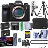 

Sony Alpha a9 II Mirrorless Camera Body - Bundle With Camera Case, 2x Spare Battery, 128GB SDXC Card, Peak Design SlideLITE Strap, Tripod, Wireless Remote Shutter Release, Pro Software, And More