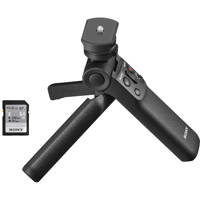 

Sony ACCVC1 Vlogger Accessory Kit with Shooting Grip / Tripod and 64GB SF-E Series UHS-II SDXC Memory Card