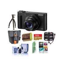 

Sony Cyber-shot DSC-HX99 18.2MP Compact Digital Camera with ZEISS 24-720mm Zoom Lens, Black - Bundle With Camera Case, 64GB MicroSDHC Card, Spare Battery, Cleaning Kit, PC Software Package, And More