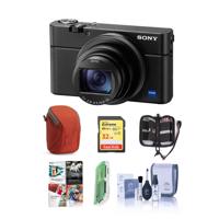 

Sony Cyber-shot DSC-RX100 VI Digital Camera with 24-200mm F2.8-F4.5 ZEISS T* Zoom Lens - Bundle With 32GB SDHC U3 Card, Camera Case, Memory Wallet, Card Reader, PC Software Package