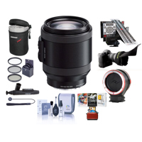 

Sony E PZ 18-200mm F3.5-6.3 OSS E-Mount Lens, Black - Bundle with LensAlign MkII Focus Calibration System, Peak Lens Changing Kit Adapter, Flex Lens Shade, 67mm Filter Kit, And More