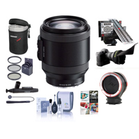 

Sony E PZ 18-200mm F3.5-6.3 OSS E-Mount Lens, Black - Bundle with LensAlign MkII Focus Calibration System, Peak Lens Changing Kit Adapter, Flex Lens Shade, 67mm Filter Kit, And More