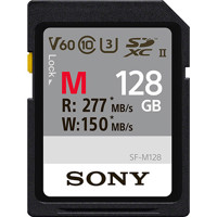 

Sony 128GB SF-M Series UHS-II SDXC Memory Card, 277 MB/s Read, 150 MB/s Write, V60