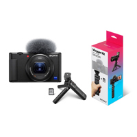 

Sony Sony ZV-1 Compact 4K HD Camera - With Sony ACCVC1 Vlogger Accessory Kit with Wireless Bluetooth Grip / Tripod (GP-VPT2 BT) and 64GB UHS-II SD Card (SF-E64/T1)