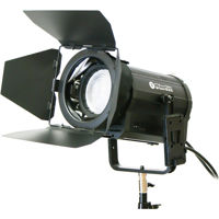 

Intellytech Light Cannon Kit, Includes F-165 Daylight AC/DC High-Output 165W 5" LED Fresnel with Wi-Fi and V-Mount Battery Plate, Four-Leaf Barndoors