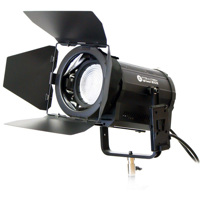 

Intellytech Light Cannon Kit, Includes F-165 Daylight AC/DC High-Output 165W 5" LED Fresnel with Wi-Fi and Gold Mount Battery Plate, Four-Leaf Barndoors