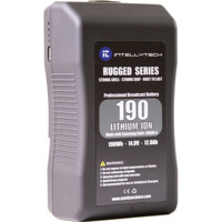 

Intellytech 190Wh Rugged Series Li-Ion Slim Battery Pack. Anton Bauer Gold Mount