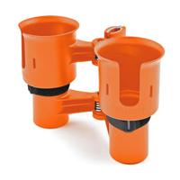 

Inovativ RoboCup Patented Portable Clamp-On Caddy Dual Cup Holder, Orange