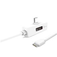 

J5 Create JUCP15 4' 100W USB-C 2.0 Type-A to USB Type-C Right Angle Charging Cable with OLED Dynamic Power Meter