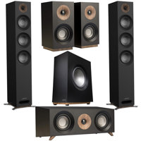 

Jamo S 809 Dolby Atmos Floorstanding Speakers, Black, Pair - With S 810 SUB 10" 150W 2-Channel Subwoofer, S 81 CEN Center Speaker Black, S 801 Bookshelf Speakers Black, Pair