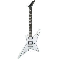 

Jackson JS Series Signature Gus G. Star JS32 Electric Guitar, Satin White with Black Pinstripes