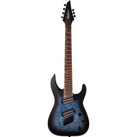 

Jackson SLATX7Q MS X Series Soloist Arch Top 7-String Electric Guitar, Transparent Blue Burst