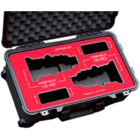 

Jason Cases Protective Case with Laser-Cut Foam for Angenieux Optimo DP 16-42mm & 30-80mm Lenses, Red Overlay