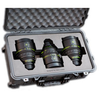 

Jason Cases Protective Case with Laser-Cut Foam for Set of 3 Arri Zeiss Master Prime Lenses, Compact