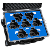 

Jason Cases Protective Case with Laser-Cut Foam for Set of 7 Arri Ultra Prime LDS Lenses, Blue Overlay