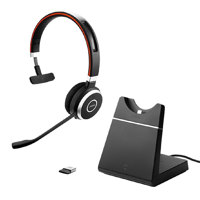 

Jabra Evolve 65 MS Mono Bluetooth Headset with USB Adapter and Charging Stand