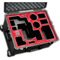 

Jason Cases Hard Travel Case with Bottomplate and Laser-Cut Foam for Blackmagic Design URSA Mini Camera Kit, Red Overlay