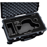 

Jason Cases Protective Case with Laser-Cut Foam for Canon 17-120mm Lens, Black Overlay