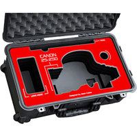

Jason Cases Hard Case with Laser-Cut Foam for Canon 25-250mm Lens, Red Overlay