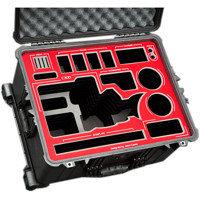 

Jason Cases Hard Travel Case with Laser-Cut Foam for Canon C300 Mark II Camera Kit and LCD Screen, Red Overlay