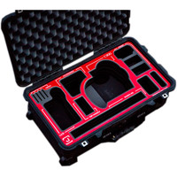 

Jason Cases Hard Travel Case with Laser-Cut Foam for Canon C300 Camera Kit, Red Overlay
