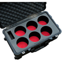 

Jason Cases Protective Case with Laser-Cut Foam for Set of 6 Canon CN-E Lenses, Compact