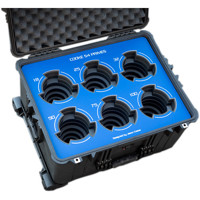 

Jason Cases Protective Case with Laser-Cut Foam for Set of 6 Cooke S4 Prime Lenses, Blue Overlay