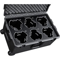 

Jason Cases Wheeled Hard Case with Laser-Cut Foam for 6x Cooke S7i Prime Lenses, Black Overlay
