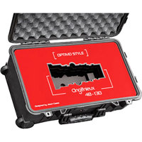 

Jason Cases Hard Case with Laser-Cut Foam for Angenieux Optimo Style 48-130mm Lens, Red Overlay