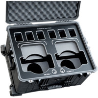 

Jason Cases Case with Laser-Cut Foam for Panasonic HE130 Robos, Black Overlay
