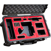 

Jason Cases Wheeled Hard Case with Laser-Cut Foam for Epic-W/Scarlet-W/Weapon/Raven/Gemini with Ultra-Brite Case, Direct Mount
