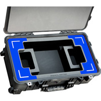 

Jason Cases Custom Hard Case with Laser-Cut Foam for SmallHD 1303 Monitor, Blue Overlay